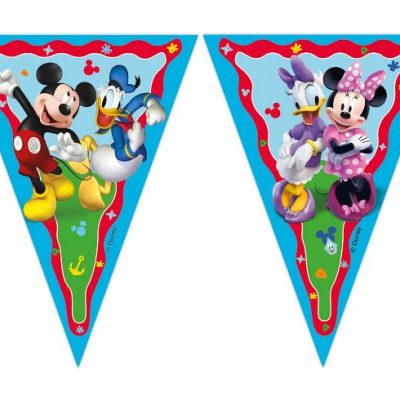 Τριγωνικά Σημαιάκια Mickey Rock The House