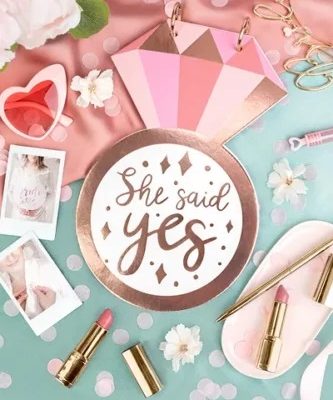 Βιβλίο ευχών Δαχτυλίδι ‘She Said Yes’