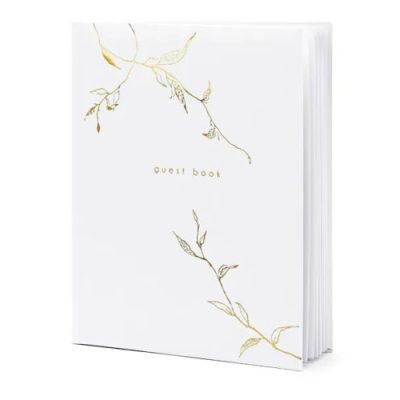 Βιβλίο Ευχών Guest Book Χρυσά Φύλλα