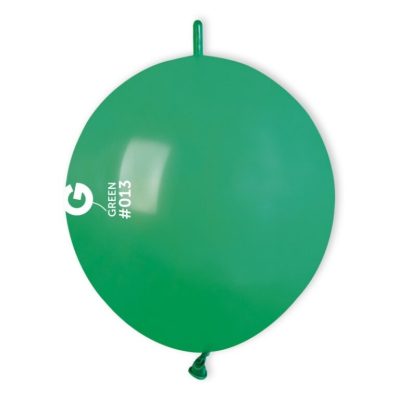 12″ Πράσινο μπαλόνι Link-O-Loons με ουρίτσα 100 τεμ