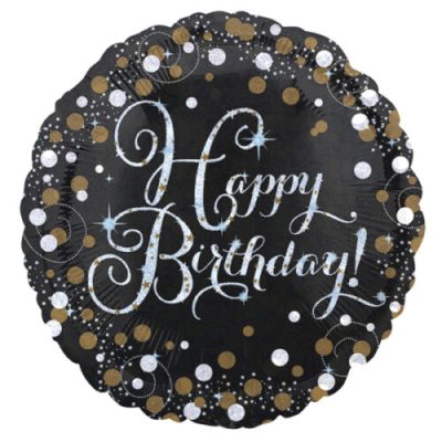 18 Μπαλόνι Happy Birthday holographic