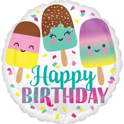 18 Μπαλόνι Παγωτά Happy Birthday