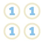 Χάρτινα Διακοσμητικά μπλε 1st Birthday 4 τεμ