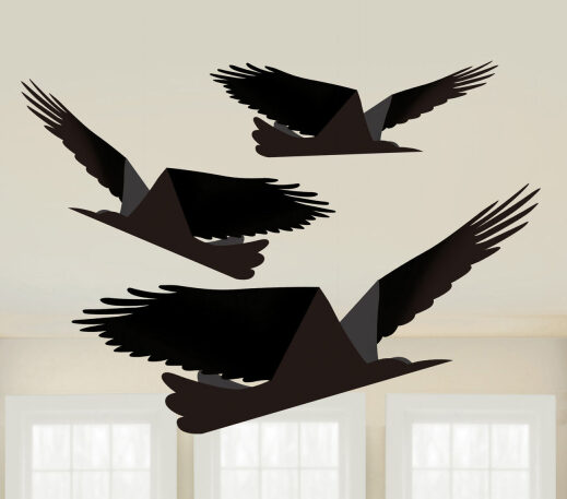 Χάρτινα κρεμαστά Κοράκια 3 τεμ