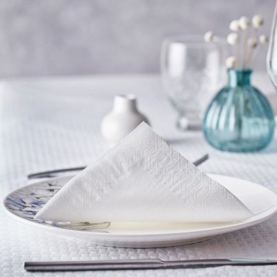 Χαρτοπετσέτες Λευκές 20 τεμ