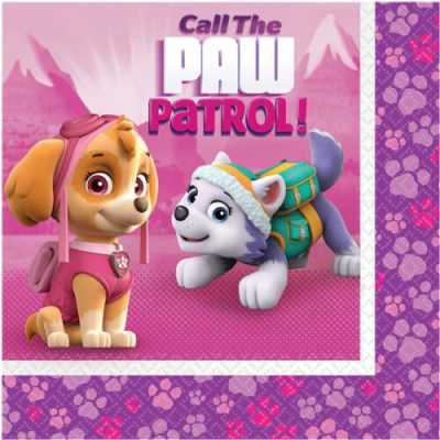 Χαρτοπετσέτες Paw Patrol κορίτσι 20 τεμ