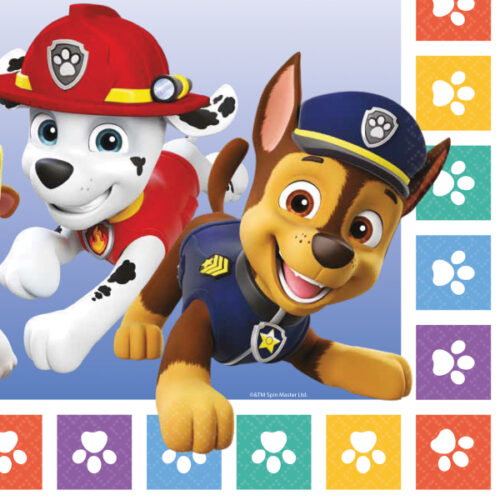 Χαρτοπετσέτες Paw Patrol πατουσάκια 16 τεμ