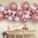DIY Rosegold Γιρλάντα με Μπαλόνια 65 τεμ