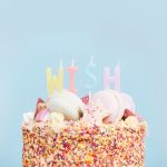 Κεράκια τούρτας 'Wish' 4 τεμ