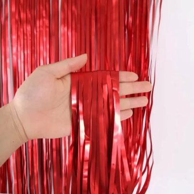 Κόκκινη foil Κουρτίνα Διακόσμησης