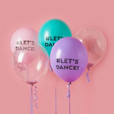 Λάτεξ Μπαλόνια Let's Dance 5 τεμ