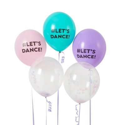 Λάτεξ Μπαλόνια Let's Dance 5 τεμ