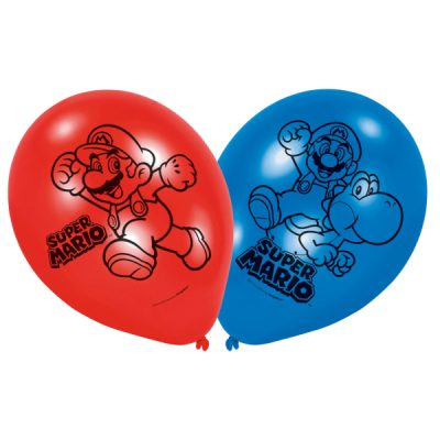 Λάτεξ Μπαλόνια Super Mario 6 τεμ