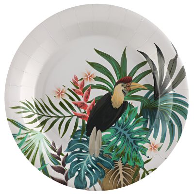 Πιάτα πάρτυ Tropical Tucan 10 τεμ