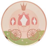 Πιάτα φαγητού Άμαξα Πριγκίπισσας 8 τεμ