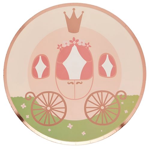 Πιάτα φαγητού Άμαξα Πριγκίπισσας 8 τεμ