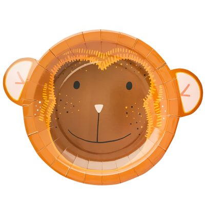 Πιάτα φαγητού Μαϊμουδάκι 8 τεμ