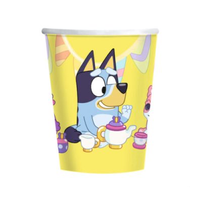 Ποτήρια Bluey κίτρινα 8 τεμ