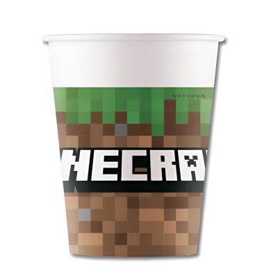 Ποτήρια πάρτυ Minecraft 8 τεμ