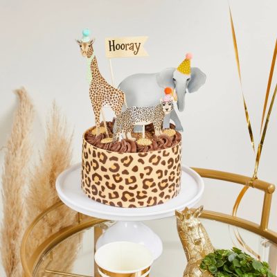 Topper τούρτας Safari party 4 τεμ