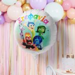 18" Μπαλόνι Foil Στρογγυλό Tυπωμένο - Inside Out - Image 2