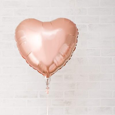 18 Μπαλόνι καρδιά Rosegold