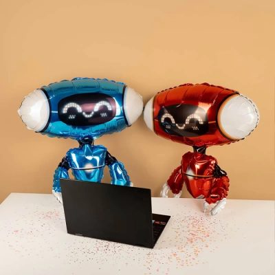 27 Μπαλόνι κόκκινο Ρομπότ UFO