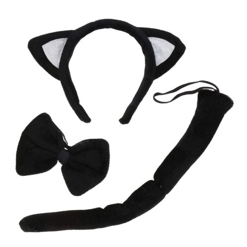 Αποκριάτικα Αξεσουάρ Μαύρη Γατούλα 3 τεμ