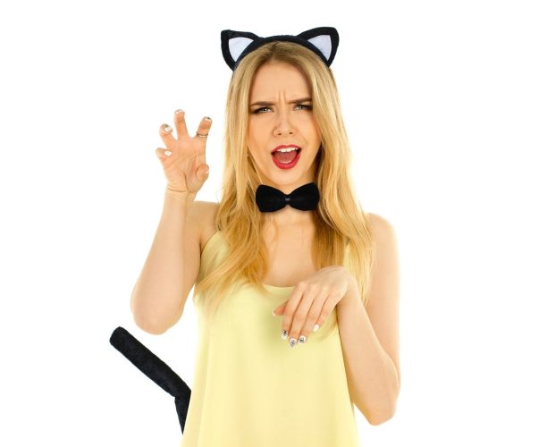 Αποκριάτικα Αξεσουάρ Μαύρη Γατούλα 3 τεμ