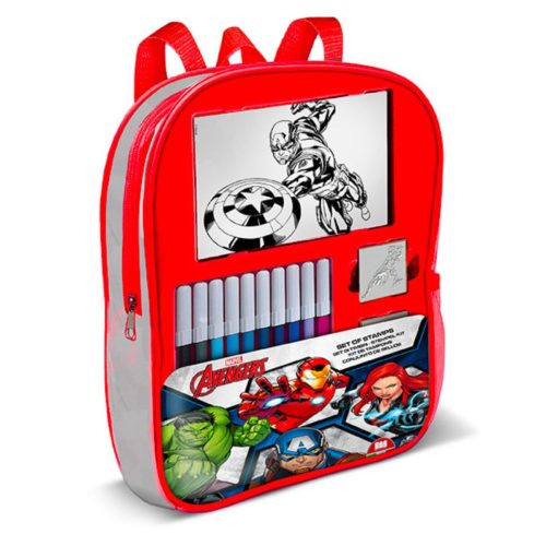 Avengers - Τσάντα νηπιαγωγείου με είδη ζωγραφικής