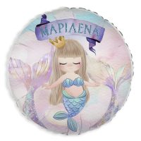 18" Μπαλόνι Foil Στρογγυλό Tυπωμένο - Γοργόνα