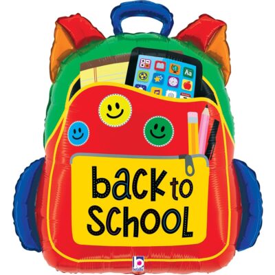 25" Μπαλόνι Σχολική Τσάντα 'Back to School'