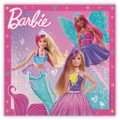 Χαρτοπετσέτες  Barbie Fantasy 8 τεμ