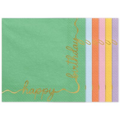 Χαρτοπετσέτες πάρτυ Elegant Pastel 12 τεμ