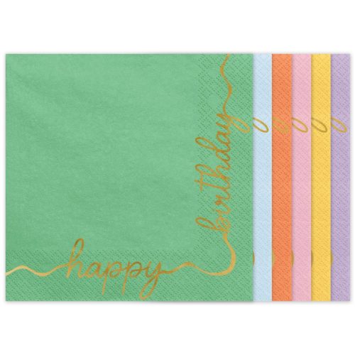 Χαρτοπετσέτες πάρτυ Elegant Pastel 12 τεμ