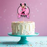 Διακοσμητικό Topper Τούρτας με όνομα - Minnie Mouse - Image 2