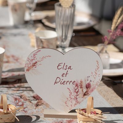 Επιτραπέζιο ξύλινο διακοσμητικό Romance