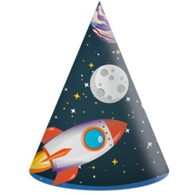 Καπελάκια Space Party 6 τεμ