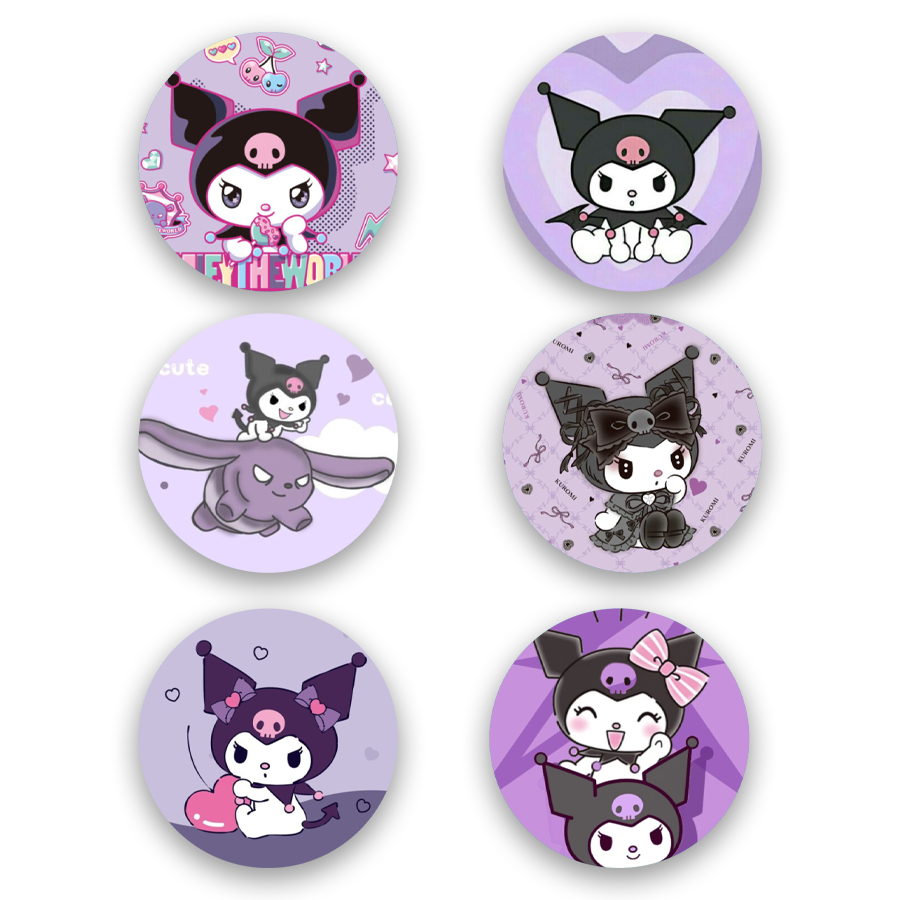 Κονκάρδες Kuromi (6 τεμ) Κονκάρδες Kuromi (6 τεμ)