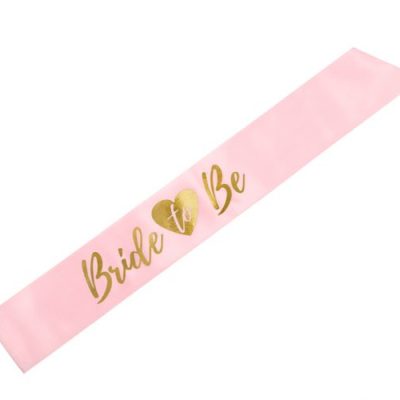 Κορδέλα ροζ σατέν Bride to be