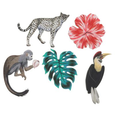 Ξύλινες φιγούρες Tropical 10 τεμ
