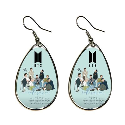Μεταλλικά Σκουλαρίκια δάκρυ - BTS