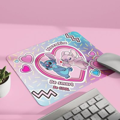 Mouse Pad - Stitch & Angel
