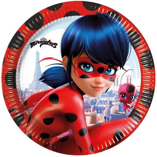 Πιάτα πάρτυ Miraculous Ladybug 8 τεμ