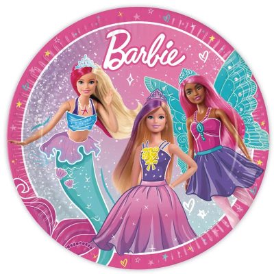 Πιάτα φαγητού Barbie Fantasy 8 τεμ
