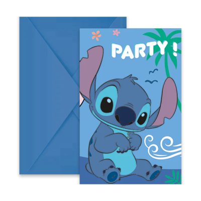 Προσκλήσεις πάρτυ Stitch 6 τεμ