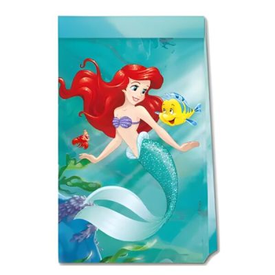 Σακουλάκια δώρων Γοργόνα Άριελ 4 τεμ