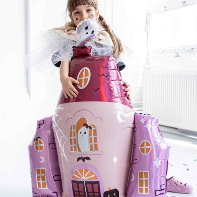 Standing Μπαλόνι ροζ Στοιχειωμένο Σπίτι