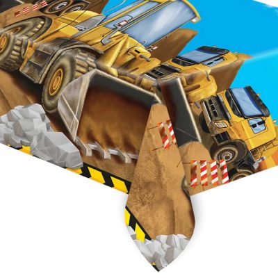 Τραπεζομάντηλο Μπουλντόζες πλαστικό 120x180cm