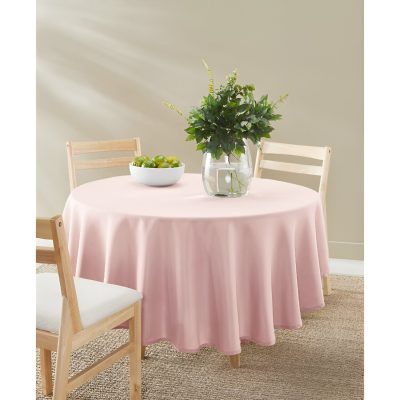 Τραπεζομάντηλο Στρογγυλό Υφασμάτινο - Dusty Pink 230cm